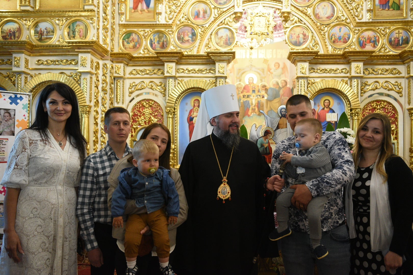 Блаженніший Митрополит Епіфаній помолився за дітей, хворих на спінально-м’язову атрофію у храмі Різдва Пресвятої Богородиці