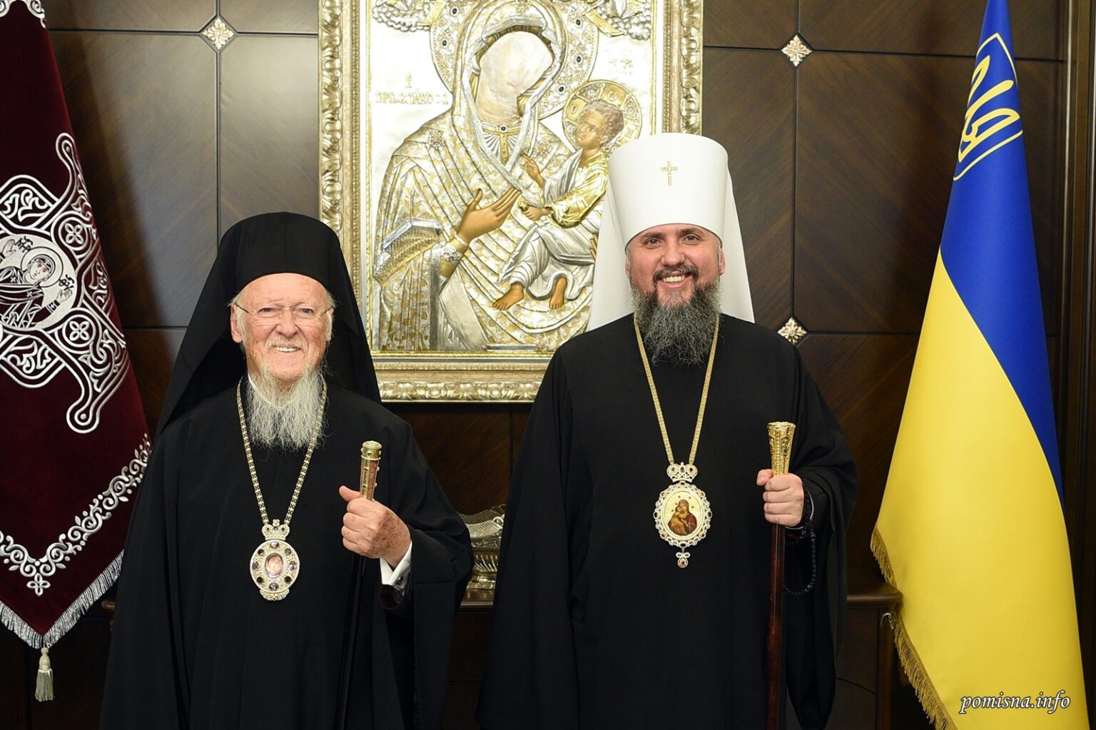 Відбулася телефонна розмова Київського Митрополита Епіфанія та Вселенського Патріарха Варфоломія UA/GR