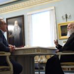 Патріарх Філарет зустрівся з ректором Київського міжнародного університету Хачатуром Хачатуряном