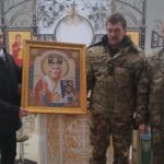 Захисники подарували церкві ПЦУ на Черкащині врятовану у Бахмуті ікону
