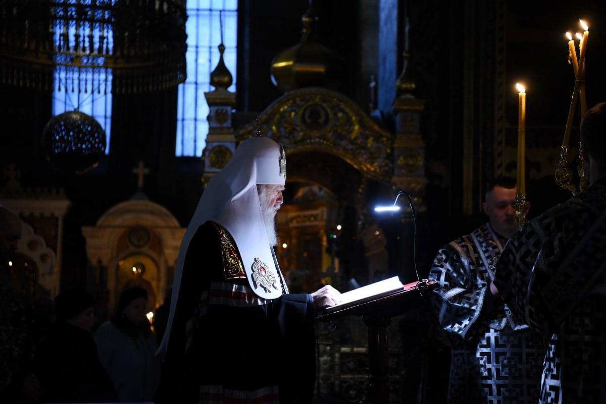 Патріарх Філарет звершив Велике повечір’я на другий день Великого посту