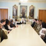 Patriarch of Kyiv and All Rus-Ukraine holds meeting with foreign diplomats, military, volunteers, and journalists.