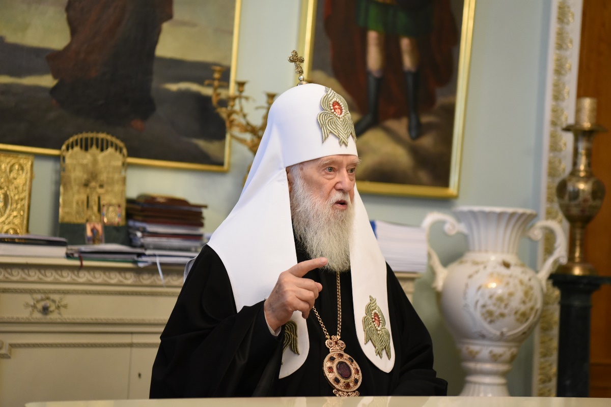 Святійший Патріарх Філарет висловив вдячність дипломатам, військовим та волонтерам за підтримку в боротьбі з російською агресією