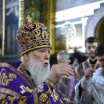 Святійший Патріарх Філарет очолив Божественну літургію на честь преподобного Іоана Ліствичника у Володимирському соборі