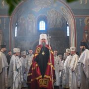Божественна літургія в день відзначення відновлення Свято-Михайлівського Золотоверхого собору
