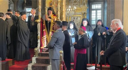 Митрополит Євстратій представляє УПЦ (ПЦУ) на відзначенні тезоімеництва Вселенського Патріарха Варфоломія
