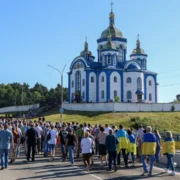 Архієпископ Агапіт очолив Божественну літургію у Михайлівському соборі Золотоверхого монастиря
