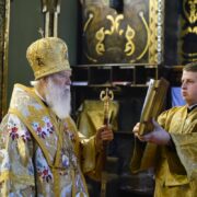 Патріарх Філарет провів богослужіння та молитву за Україну у Володимирському соборі