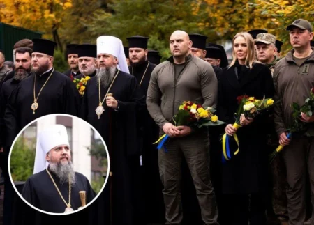 Митрополит Епіфаній вшанував пам’ять та підтримав героїв в Дніпрі