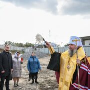 Урочисте освячення наріжного каменя для храму святого Іоана Богослова в Дарницькому районі Києва
