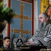 Блаженнійший Митрополит Епіфаній очолив літургію Ранішеосвячених Дарів на честь святого великомученика Феодора Тирона