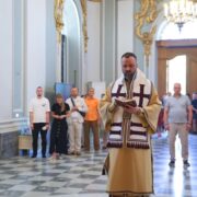 Єпископ Михаїл очолив літургію в Андріївському храмі у день Всіх святих землі Української
