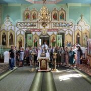 Перший молебень українською мовою у Храмі Святої Трійці села Заставки