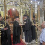 Вселенський Патріарх Варфоломій з паломництвом на Хіос: візит до храму Успіння Пресвятої Богородиці