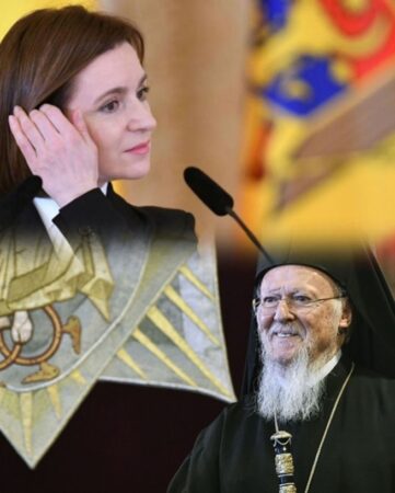 Патріарх Варфоломій привітав Майю Санду з переобранням на пост президентки Молдови