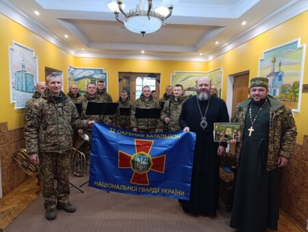 Нацгвардійці привітали митрополита Михаїла з Різдвом: подарунок і благословення