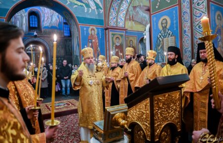 Всенічне бдіння напередодні дня святителя Миколая у Михайлівському соборі