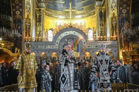 У Велику середу Митрополит Епіфаній очолив богослужіння у Володимирському соборі