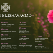 Церковний календар липень 2026: свята та пам’ятні дати Православної Церкви України